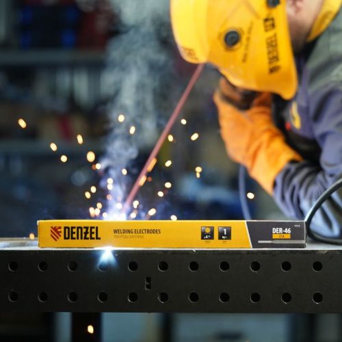 Электроды DER-46, диам. 4 мм, 1 кг, рутиловое покрытие Denzel-Tehinstrument