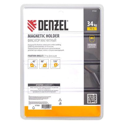 Фиксатор магнитный для сварочных работ усилие 75 LB Denzel-Tehinstrument