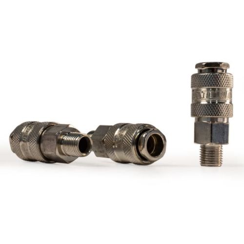 Штуцер мама с наружной резьбой 1/4M, никелированная сталь, 50шт, Aurora-Tehinstrument