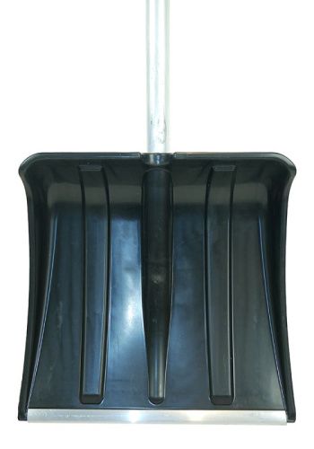 Лопата снегоуборочная 38х37 см, морозостойкий пластик, алюминевый черенок  Sturm-Tehinstrument