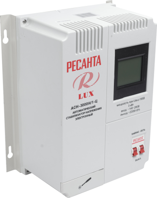 Стабилизатор напряжения серии LUX РЕСАНТА АСН-3000Н/1-Ц-Tehinstrument