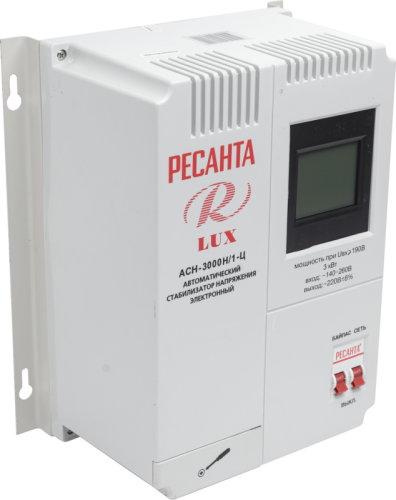 Стабилизатор напряжения серии LUX РЕСАНТА АСН-3000Н/1-Ц-Tehinstrument