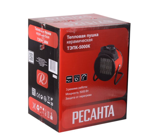 Электрическая тепловая пушка РЕСАНТА ТЭПК-5000K-Tehinstrument