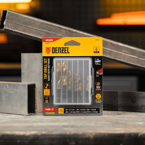 Набор сверл-метчиков, М4-М12, Р6М5 // Denzel-Tehinstrument