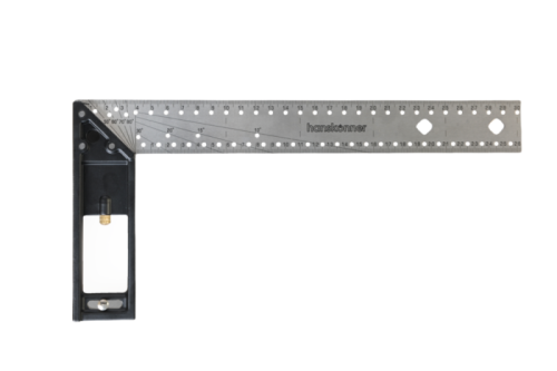 Угольник разметочный, 300мм, выдвижной упор, чертилка, hanskonner-Tehinstrument