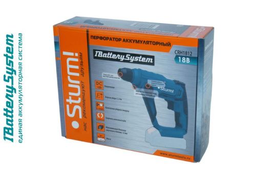 Аккумуляторный перфоратор  Sturm CRH1812 1BatterySystem-Tehinstrument