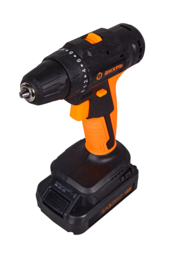 Дрель-шуруповерт Вихрь ДА-18Л-2К/Б (2,0 А/ч) (бесщеточный двигатель)-Tehinstrument