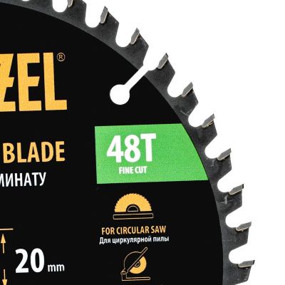 Пильный диск по ламинату ф185 х 20 мм, 48 зубьев Denzel-Tehinstrument