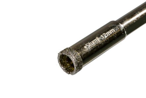 Коронка алмазная по керамограниту 12 х 65 мм, блистер,  Sturm-Tehinstrument