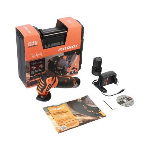 Машина углошлифовальная (УШМ) Patriot AG 100Li-Tehinstrument