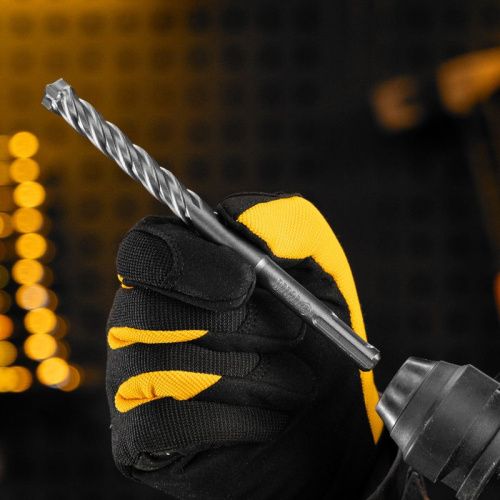 Бур по бетону, цельная крестовая пластина, 12x165 мм, SDS PLUS Denzel-Tehinstrument