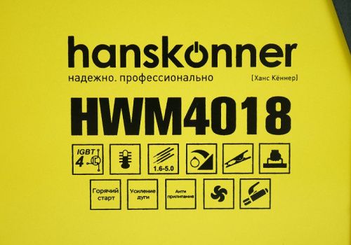 Аргонодуговой сварочный аппарат Hanskonner HWM4018 с функцией ручной дуговой сварки-Tehinstrument