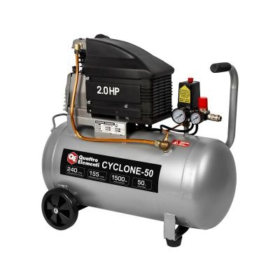 Компрессор поршневой масляный QUATTRO ELEMENTI CYCLONE-50-Tehinstrument