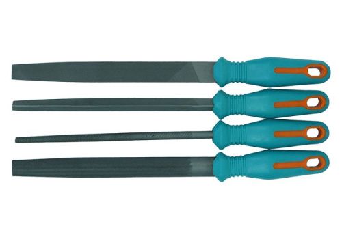 Набор напильников плоский, круглый, квадратный, трехгранный, 4 шт/уп  Sturm-Tehinstrument