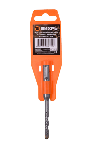 Бур по бетону Вихрь КВАДРО 6x110x50-Tehinstrument