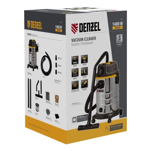Пылесос строительный Denzel RVC30-Tehinstrument
