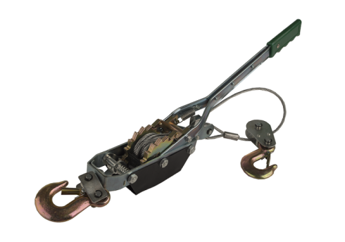 Лебедка рычажная 2т, 2 храповых колеса, трос 2.2м,  Sturm-Tehinstrument