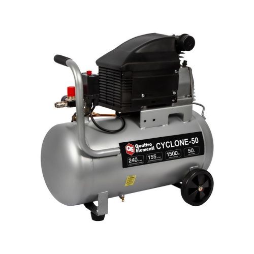 Компрессор поршневой масляный QUATTRO ELEMENTI CYCLONE-50-Tehinstrument