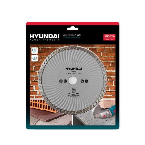 Диск алмазный HYUNDAI 180*22,2mm турбо 206114-Tehinstrument