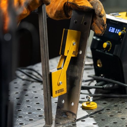 Фиксатор магнитный регулируемый для сварочных работ усилие 50 LB Denzel-Tehinstrument