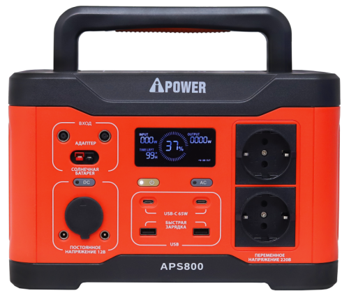 Аккумуляторная портативная электростанция A-IPOWER APS800, A-iPower-Tehinstrument