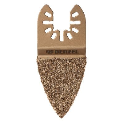 Насадка для МФИ шлифовальная двусторонняя дельта, узкая, HM, по плитке и дереву, 35 мм Denzel-Tehinstrument