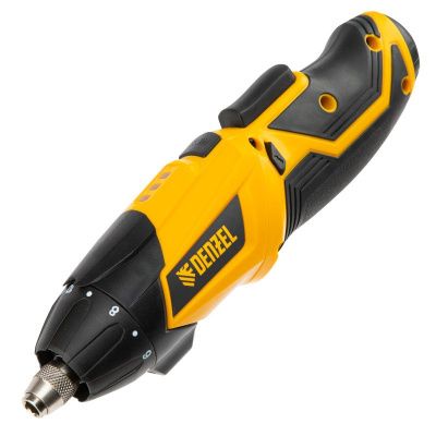 Отвертка DENZEL CSL-3,6-01, с аккумулятором 3.6 В Li-Ion, 1.3 Ач, 200 об/мин, с аксессуарами-Tehinstrument