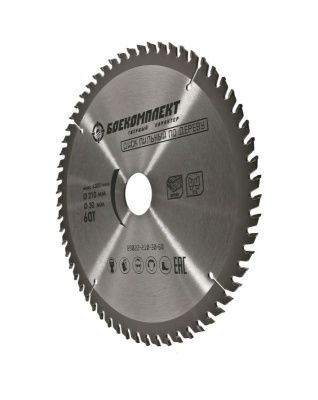 Пильный диск по дереву 210x30мм, 60 зубьев, БОЕКОМПЛЕКТ-Tehinstrument