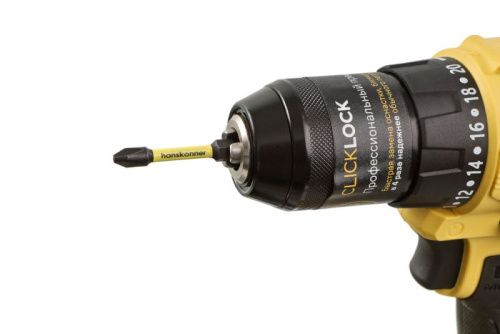 HCD2065BLC Дрель аккумуляторная  б/щ Hanskonner 1BatterySystem-Tehinstrument