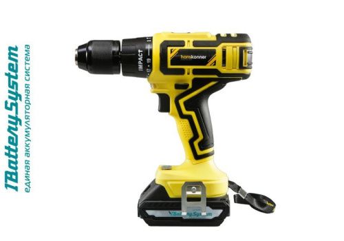 Аккумуляторный шуруповерт Hanskonner HCD1855RI 1BatterySystem-Tehinstrument