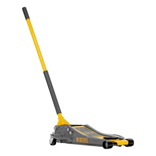 Домкрат гидравлический подкатной, 3 т, 75-500 мм, быстрый подъем, низкий подхват, проф. Denzel-Tehinstrument