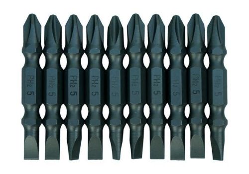 Биты PH2хSL5х50мм, сталь Crv, С МАГНИТН. НАКОНЕЧНИКОМ,10 шт. В пластик.кейсе  Sturm-Tehinstrument