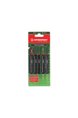 Пилки для лобзика по дереву T311C, 5 шт, 126х100мм, шаг зуба 2,75мм, быстрый прямой рез, HCS, БОЕКОМПЛЕКТ-Tehinstrument