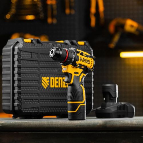 Дрель-шуруповерт аккумуляторная бесщет. CDH-BL-12, Li-Ion, 12 В Denzel-Tehinstrument