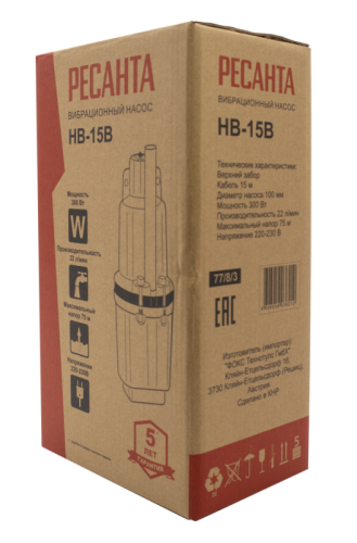 Вибрационный насос Ресанта НВ-15В-Tehinstrument