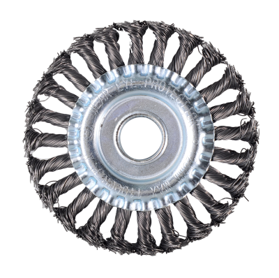 Щётка для УШМ Вихрь плоская, крученая, 125 мм-Tehinstrument