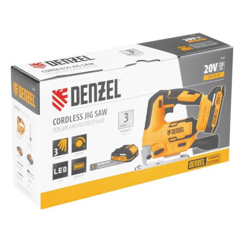 Лобзик аккумуляторный Denzel CJH-20-80, Li-Ion, 20 В-Tehinstrument