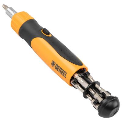 Отвертка реверсивная, механизм SmartPush 12 шт, S2 Denzel-Tehinstrument