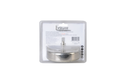 Коронка алмазн. По керам. Плитке и стеклу 120 x 55 мм,  с центрир. Сверл.  Sturm-Tehinstrument