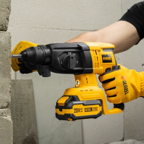 Бесщеточный аккумуляторный перфоратор Denzel RHH-BL-20-28, 3 Дж, Li-Ion, 20 В-Tehinstrument