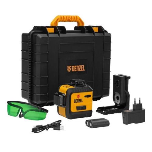 Лазерный уровень мультипризм. Denzel LXI 360-2 Green-Tehinstrument