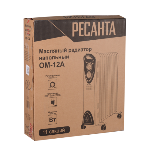 Масляный радиатор Ресанта ОМ-12А-Tehinstrument