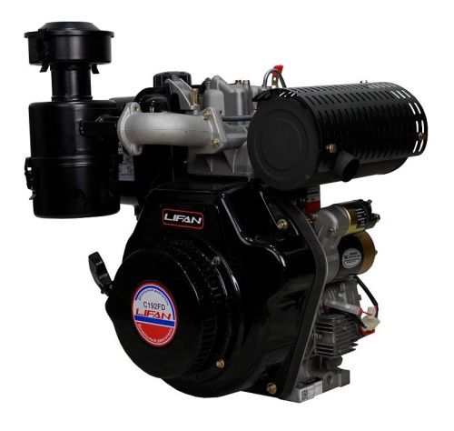 Двигатель Lifan Diesel 192FD, вал ?25мм, катушка 6 Ампер-Tehinstrument
