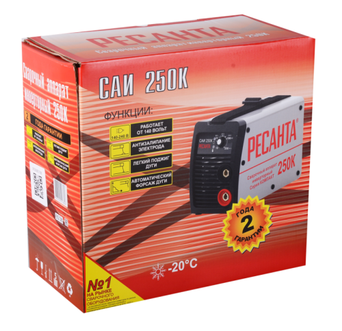 Сварочный аппарат инверторный Ресанта САИ 250К (компакт)-Tehinstrument