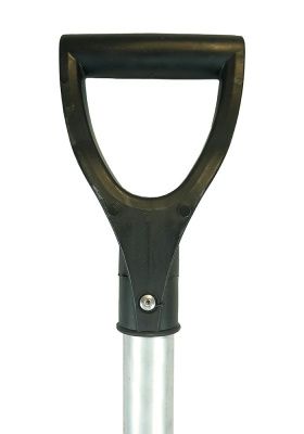 Лопата снегоуборочная 38х37 см, морозостойкий пластик, алюминевый черенок  Sturm-Tehinstrument