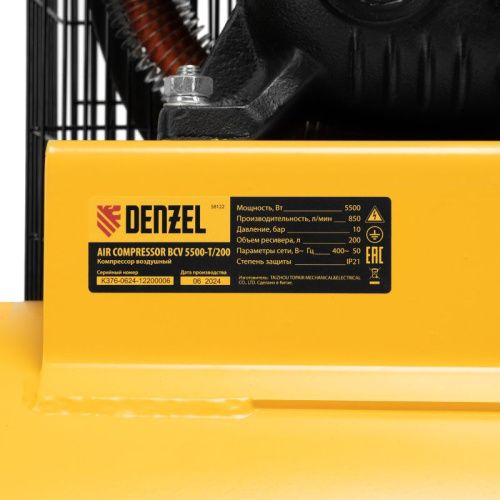 Воздушный ременной компрессор Denzel BCV 5500-T/200-Tehinstrument