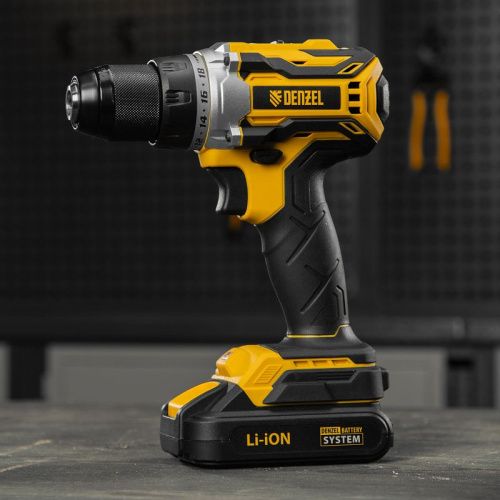 Дрель-шуруповерт аккумуляторная, бесщет. Denzel BLDL-18-02-Tehinstrument