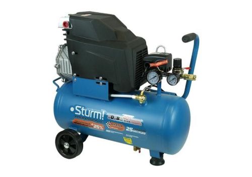 Компрессор воздушный масляный  Sturm AC93124P, 2кВт, 320л/мин, ресивер24л, прямой привод, Professional-Tehinstrument