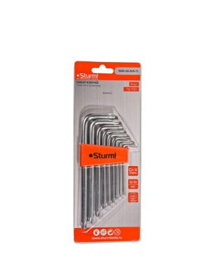 Набор ключей TORX, 9шт, T9-T50, CrV  Sturm-Tehinstrument
