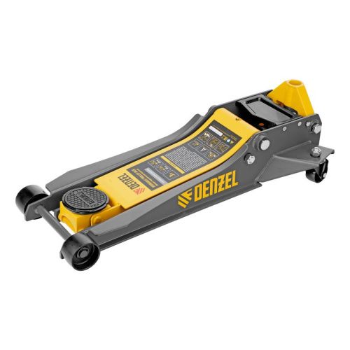 Домкрат гидравлический подкатной, 3 т, 85-610 мм, быстрый подъем, низ. подхват, проф, SUV Denzel-Tehinstrument
